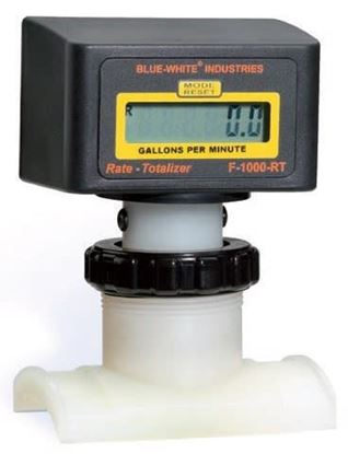 Picture of Blue White F-1000 Series Paddle Wheel Flowmeter, 3 PVC, 60-600 GPM | RB-300S4-GPM1