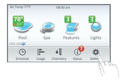 Picture of Pentair IntelliCenter Control System for Pool and Spa, Indoor Control Panel, Black Faceplate, Spa Command Remote, 3 HP | 523059