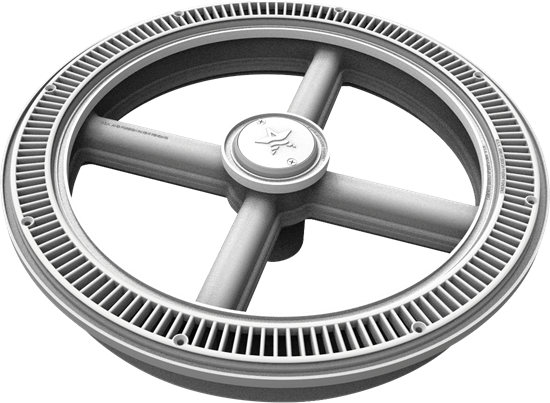 Picture of AquaStar 20 Full Circle® Suction Outlet Cover and One-Port Manufactured Sump, Black | FC102