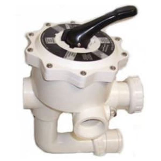 Picture of Pentair Sta-Rite 2 Multiport Valve w/ Unions, White | 18201-0300