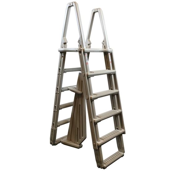 Picture of Confer Evolution A-Frame Ladder, Warm Gray | 7100X