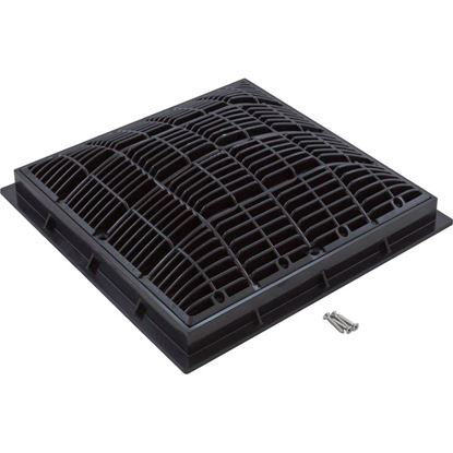 Picture of Main Drain Grate, Waterway, 12" X 12" Square, W/Frame, Black 640-4721 V