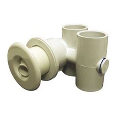 Picture of Jet Assembly: Slimline 1' X 1' With Long Wall Fitting White- 10-5470wht