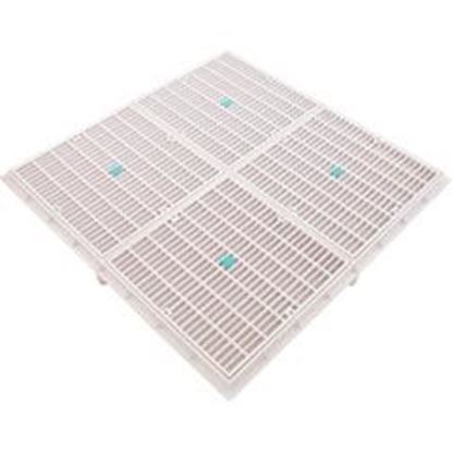 Picture of Drain Grate 4-12" Sq w/ 24" Sq Frame Anit Entrap White 24101