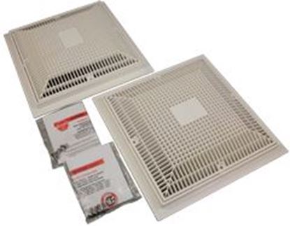 Picture of Main Drain Grate Qty 2 Evoqua 12" x 12" Domedw/FrameWht 1002-5102