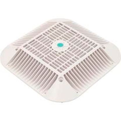 Picture of Main Drain Grate 14" x 14" Square 2 Retro 9"x9" White 914101