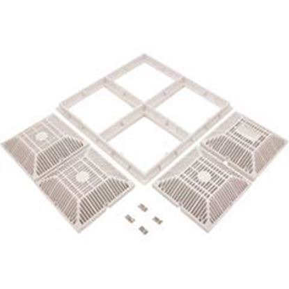 Picture of POOL FRAME & GRATE 18" X 18" ( 2011 )  - WHITE 640-4770 V
