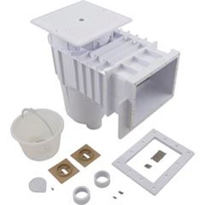 Picture of Fiberglass Skimmer (Regular Mouth Square Lid) White Solid 25160-010-001