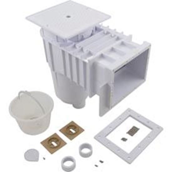 Picture of Fiberglass Skimmer (Regular Mouth Square Lid) White Solid 25160-010-001
