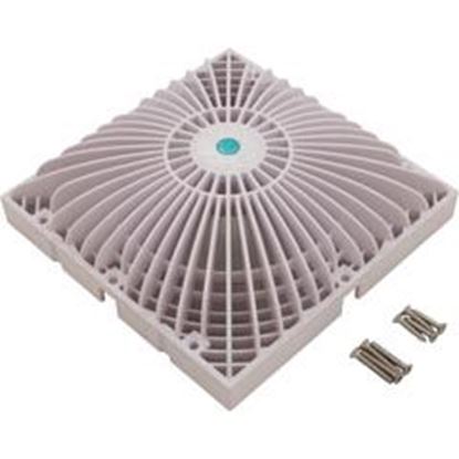 Picture of Main Drain Cover AquaStarRetro MoFlow9" x 9"SquareWhite R9MF101