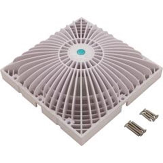 Picture of Main Drain Cover AquaStarRetro MoFlow9" x 9"SquareWhite R9MF101