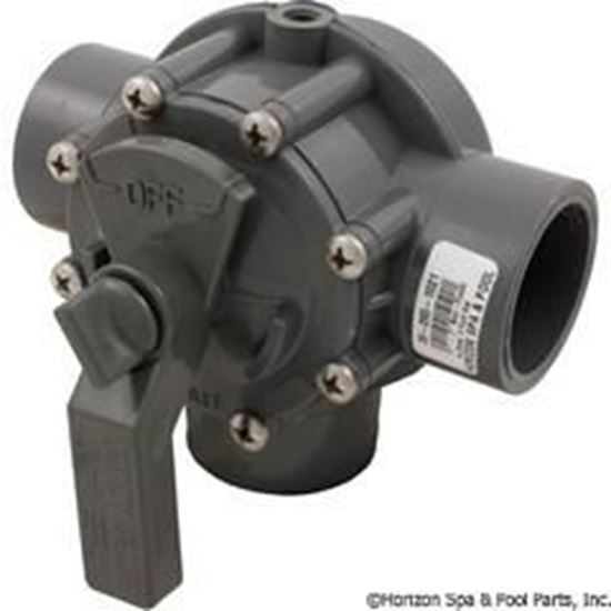 Picture of Diverter ValveJandy/Zod 1-1/2"s/2"spg Non-Pos 3 Port Gry 3344