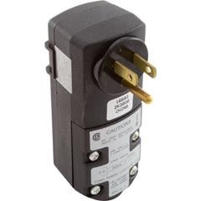 Picture of GFCI Leviton 15A 115v Self-Test Auto Reset Right Angle GSRA1