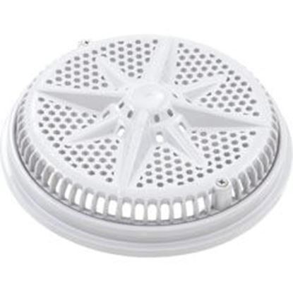 Picture of Main Drain GratePentairStarGuard8"112gpmWhiteShort Ring 500103