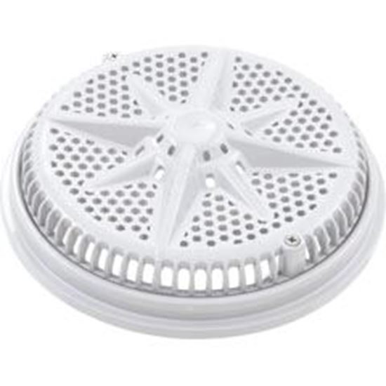 Picture of Main Drain GratePentairStarGuard8"112gpmWhiteShort Ring 500103