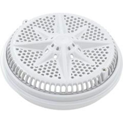 Picture of Main Drain GratePentairStarGuard8"112gpmWhiteLong Ring 500108