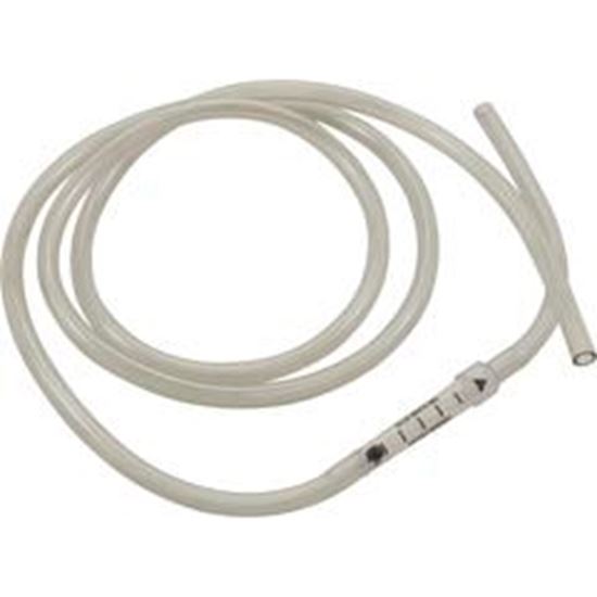 Picture of Flow Indicator Blue-White Glass with 3/8" Tubing 5' 70000-638
