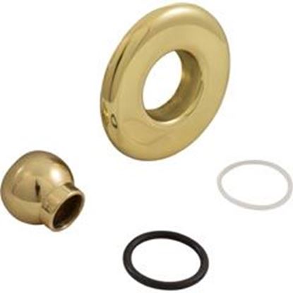 Picture of Escutcheon BWG/HAI Slimline Smth w/Dir Eyeball Brass 10-3955M PB