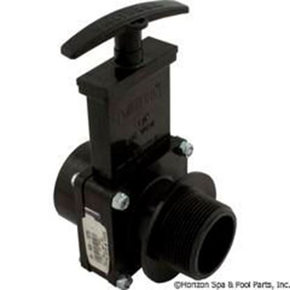 Picture of Gate Valve 3 pc Valterra 1-1/2"fpt x 1-1/2"mpt 45psiBlk 7108