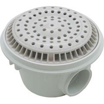 Picture of Main Drain WW Anti Vortex 8" Round Gun 2"s Side White 640-2520 V