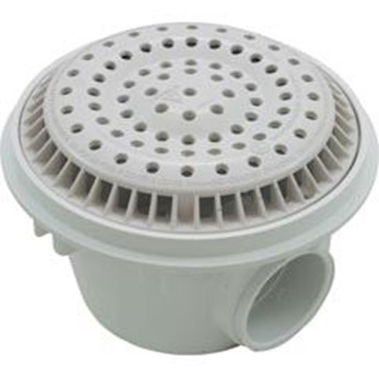 Picture of Main Drain WW Anti Vortex 8" Round Gun 2"s Side White 640-2520 V