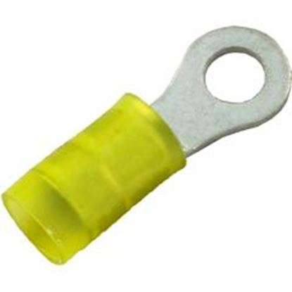Picture of Ring Terminal 12-10 AWG #10 Stud Yellow Quantity 25 60-555-1723