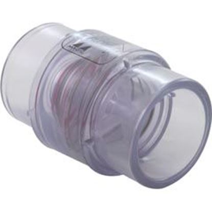 Picture of Check Valve Magic Plastics 1-1/2"s x 2"spg 1/4 lb. Clear 0830-15C