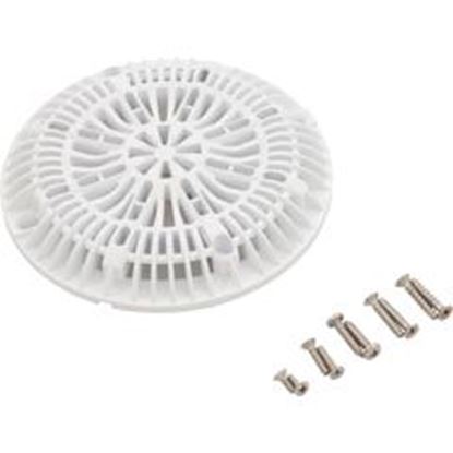 Picture of Main Drain Cover CMP Galaxy 8" White w/ Screw Kit 25507-100-000