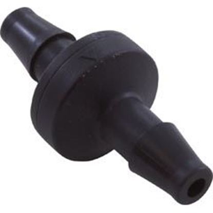 Picture of Check Valve Ozone AquaSunOzone 1/4" Barb Kynar Black 691
