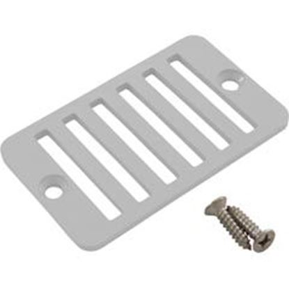 Picture of Rectangular Grate W/ Screws(Wh) 25533-000-010
