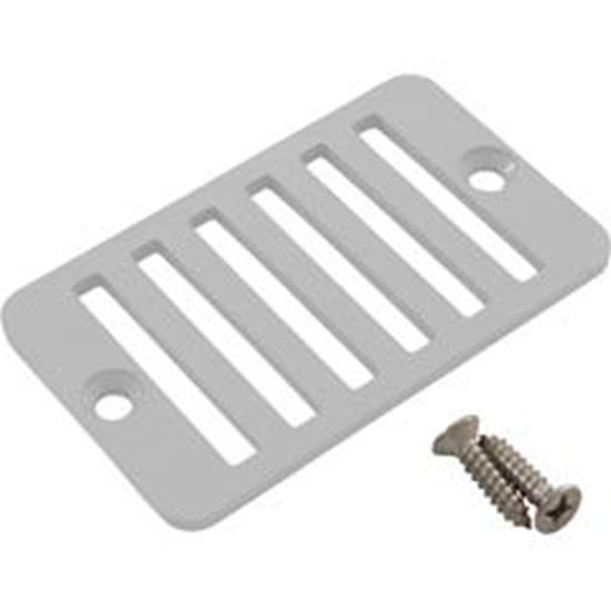 Picture of Rectangular Grate W/ Screws(Wh) 25533-000-010