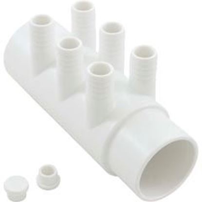 Picture of Manifold 3/4"b 6 port Flow Thru 2"s x 2"spg w/2 plugs WM2XSP-6