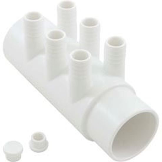 Picture of Manifold 3/4"b 6 port Flow Thru 2"s x 2"spg w/2 plugs WM2XSP-6