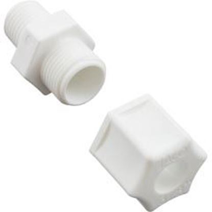 Picture of Compression Fitting Generic 1/4"mpt x 3/8" Tube Plastic 89-555-1505