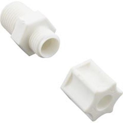 Picture of Compression Fitting Generic 1/4"mpt x 1/4" Tube Plastic 89-555-1500