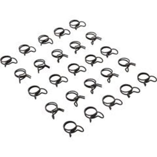 Picture of Tubing Clamp 0.25" Ideal OD Double Wire Quantity 25 DW-6ST-ZD