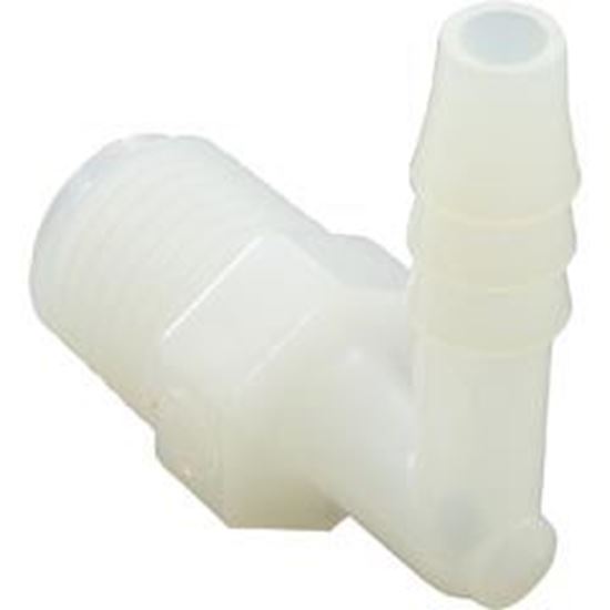 Picture of Barb Adapter 1/4"b x 1/4"mpt 90 Degree Nylon 63194